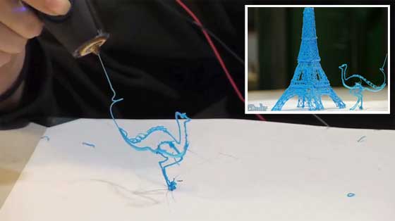 Innovador lápiz para dibujar en 3D